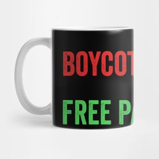 Boycott Israel free Palestine Mug